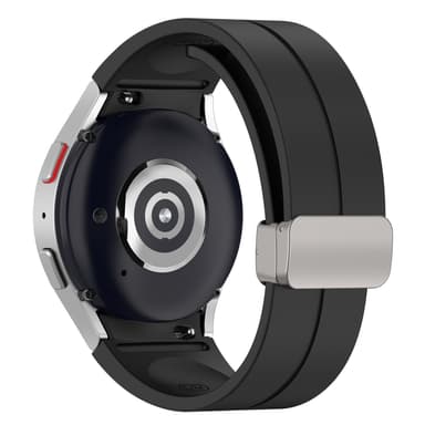 Silikonirannekello taitettavalla soljella Musta S Samsung Galaxy Watch5 Pro