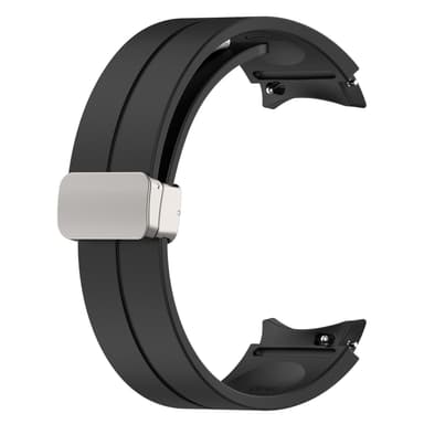 Silikonirannekello taitettavalla soljella Musta S Samsung Galaxy Watch5 Pro