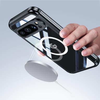Suojakuori Google Pixel 9 Pro XL:lle 360° magneettitelineellä Musta Google Pixel 9 Pro