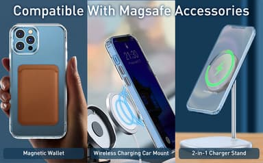 Läpinäkyvä mobiilisuojus Yhteensopiva MagSafe-laturin kanssa iPhone 13 Pro Maxille