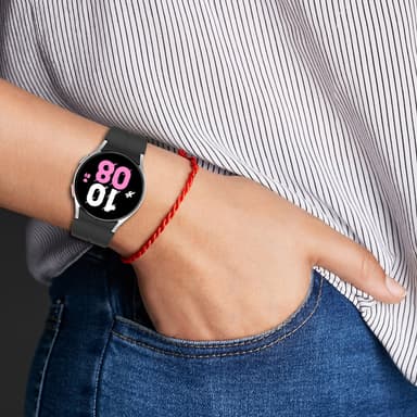Silikonirannekello taitettavalla soljella Musta S Samsung Galaxy Watch5 Pro
