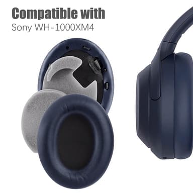 Sony WH-1000XM4 korvatyynyt 1 pari Sininen