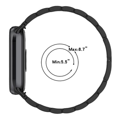 Xiaomi-kelloranneke jalokivillä, 8/8NFC/9/9NFC Musta