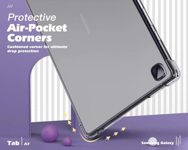 Samsung Galaxy Tab A7 10.4"" kansi TPU läpinäkyvä