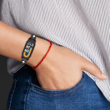 Xiaomi-kelloranneke jalokivillä, 8/8NFC/9/9NFC Musta