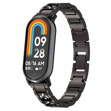 Xiaomi-kelloranneke jalokivillä, 8/8NFC/9/9NFC Musta