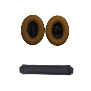 Vaihtokuulokkeet ja sanka Bose QC15 QC25 QC35 kuulokkeille Khaki + musta