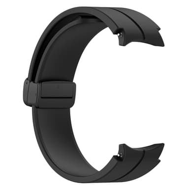 Silikoniranneke 20 mm Samsung Galaxy Watch 5/4 -kellolle Musta