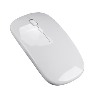 Langaton hiiri 2.4G - Hiljainen optinen tietokoneen hiiri Valkoinen