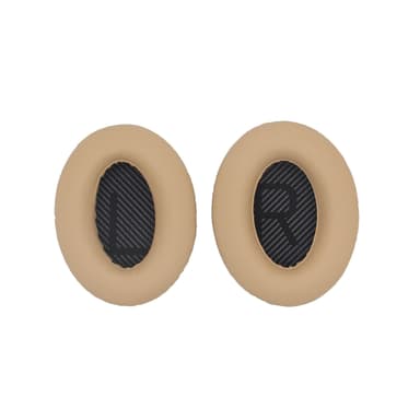 Vaihtokuulokkeet ja sanka Bose QC15 QC25 QC35 kuulokkeille Beige+musta