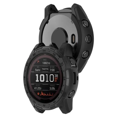 Älykäs suojakellokotelo Garmin Tactix7 MAOLED-kellolle Musta
