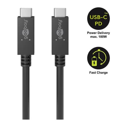 USB-C™ PD -lataus- ja synkronointikaapeli 100 W