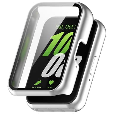 Suojus karkaistusta lasista näytönsuojalla Samsung Galaxy Fit 3:lle (SM-R390) Hopea