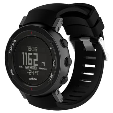 Silikoni kellon ranneke Suunto Core ALU Blackiin