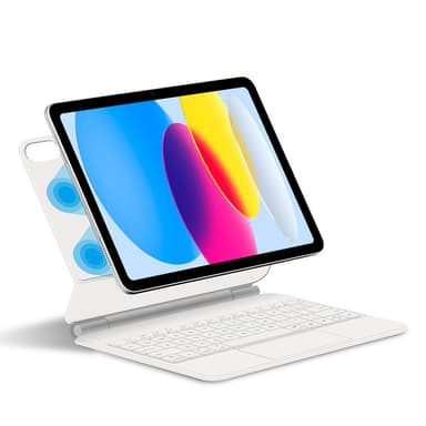 Suojakuori iPadille Bluetooth-näppäimistöllä Valkoinen iPad Pro 11 M4 2024