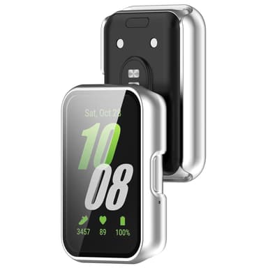 Suojus karkaistusta lasista näytönsuojalla Samsung Galaxy Fit 3:lle (SM-R390) Hopea
