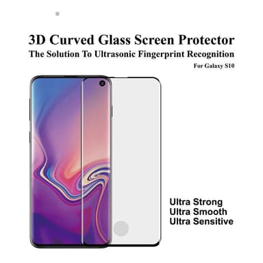 Näytönsuoja Samsung Galaxy S10 karkaistu lasi / 3D kaareva