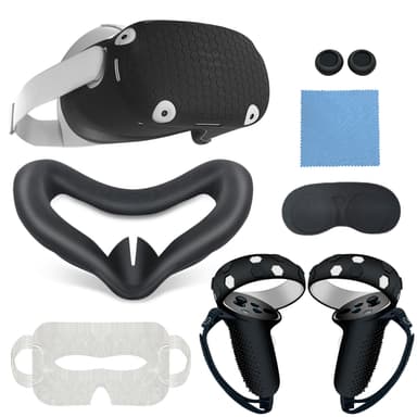 Oculus Quest 2:n ja Meta Quest 2:n tarvikkeet ja suojaus Musta
