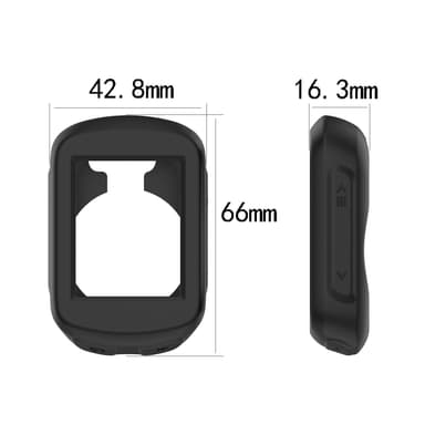 Suojaava silikonikotelo Garmin Edge 130:lle Musta