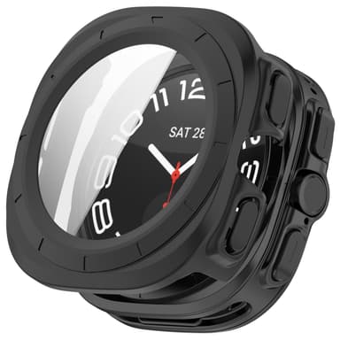 Samsung Watch Ultra 47 mm kotelo sisäänrakennetulla näytönsuojalla Musta