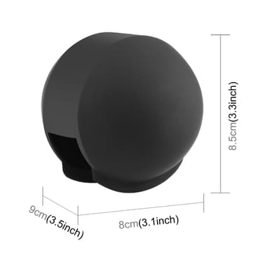 Silikoninen linssisuojus Insta360 X3/X4 kameralle Musta