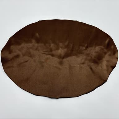 100 % Mulberry Silk Sleep Cap naisille, Pehmeä päähuivi nukkumiseen kahvia M