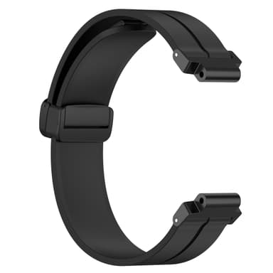 Silikoninen kaksisävyinen rannekellohihna Garmin Forerunner -kelloon Musta