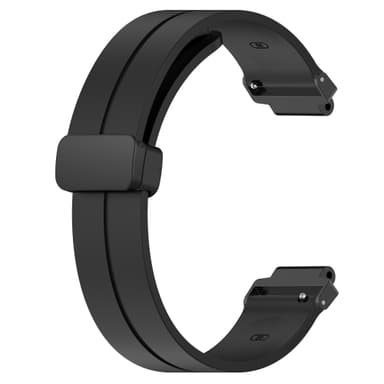 Silikoninen kaksisävyinen rannekellohihna Garmin Forerunner -kelloon Musta