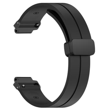 Silikoninen kaksisävyinen rannekellohihna Garmin Forerunner -kelloon Musta