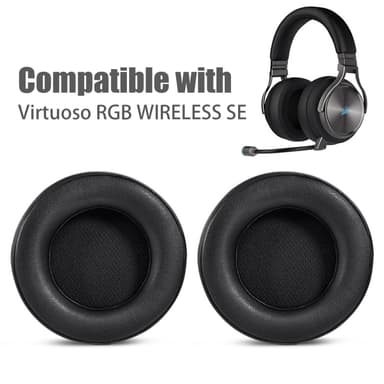 Vaihdettava korvapehmuste soljella Corsair Virtuoso RGB:lle Musta