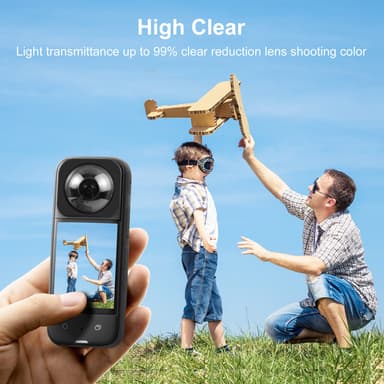 Suojalinssi Insta360 X4:lle - PC-materiaali (PU989T)