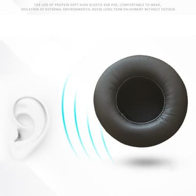Proteiininahkaiset korvatyynyt kuulokkeille 6.5 cm