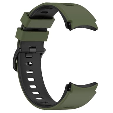 Kaksisävyinen silikonikorvaushihna Samsung Galaxy Watch 4/5/6/6 Classicille Ruohon väri