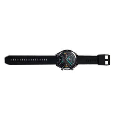 Silikoniranneke Huawei Watch GT2E/GT2:lle 46 mm/GT 46 mm Tummanharmaa
