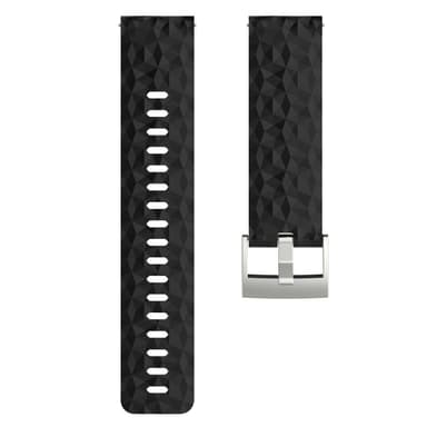 Silikoninen ranneke Suunto Spartan Sport Wrist HR Barolle Musta