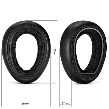 Korvatyynyt Sennheiser PXC550 MB660:lle Musta
