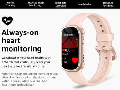Älykello Bluetoothilla ja terveydentilan valvonnalla Vaaleanpunainen