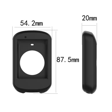 Suojaava silikonikotelo Garmin Edge 830:lle Musta