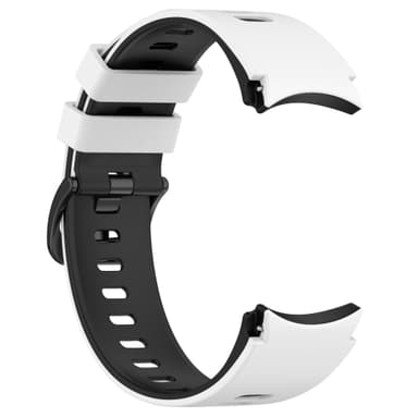 Kaksisävyinen silikonikorvaushihna Samsung Galaxy Watch 4/5/6/6 Classicille Valkoinen