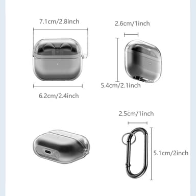 Suojakotelo Samsung Galaxy Buds 3/Buds 3 Prolle karabiinilla