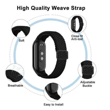 Xiaomi Band 8 Active Strap Musta