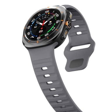 Silikoninen kellohihna Samsung Galaxy Watch Ultralle 47 mm Harmaa