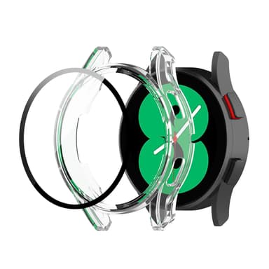 PC-kotelo + karkaistu lasi näytönsuoja Samsung Galaxy Watch FE 40mm:lle Läpinäkyvä