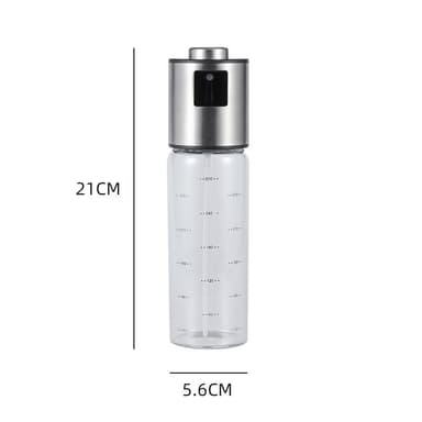 Lasinen suihkepullo öljylle, asteikko 300 ml