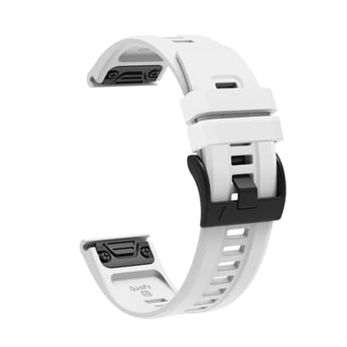 Silikoni kellohihna Garmin Fenix 7x:lle Valkoinen