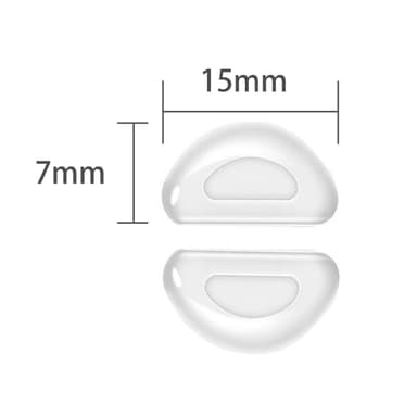 Nenäsuoja laseille 10 paria Läpinäkyvä 1 mm