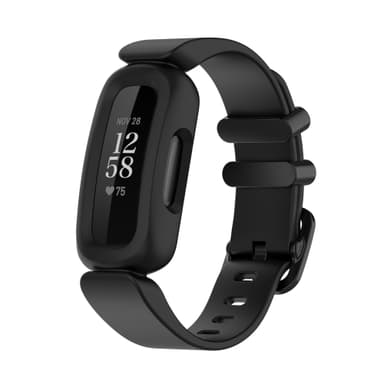 Silikoniranneke Fitbit Inspire 2:lle, Fitbit Ace 3:lle Musta