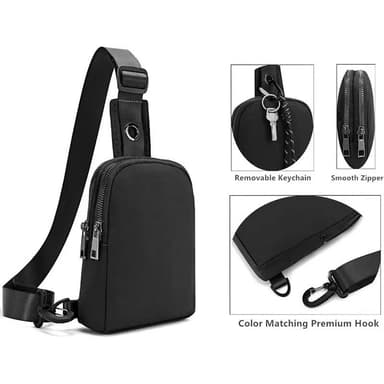 Outdoor Crossbody laukku Musta