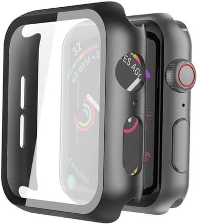 Näytönsuoja Apple Watch 4/5 (44 mm) karkaistu lasi, musta