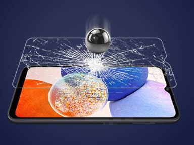 Karkaistu lasi näytönsuoja Samsung Galaxy A15:lle Läpinäkyvä
